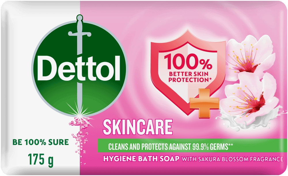 Dettol Skincare Hygiene Bath Soap Bar 175g