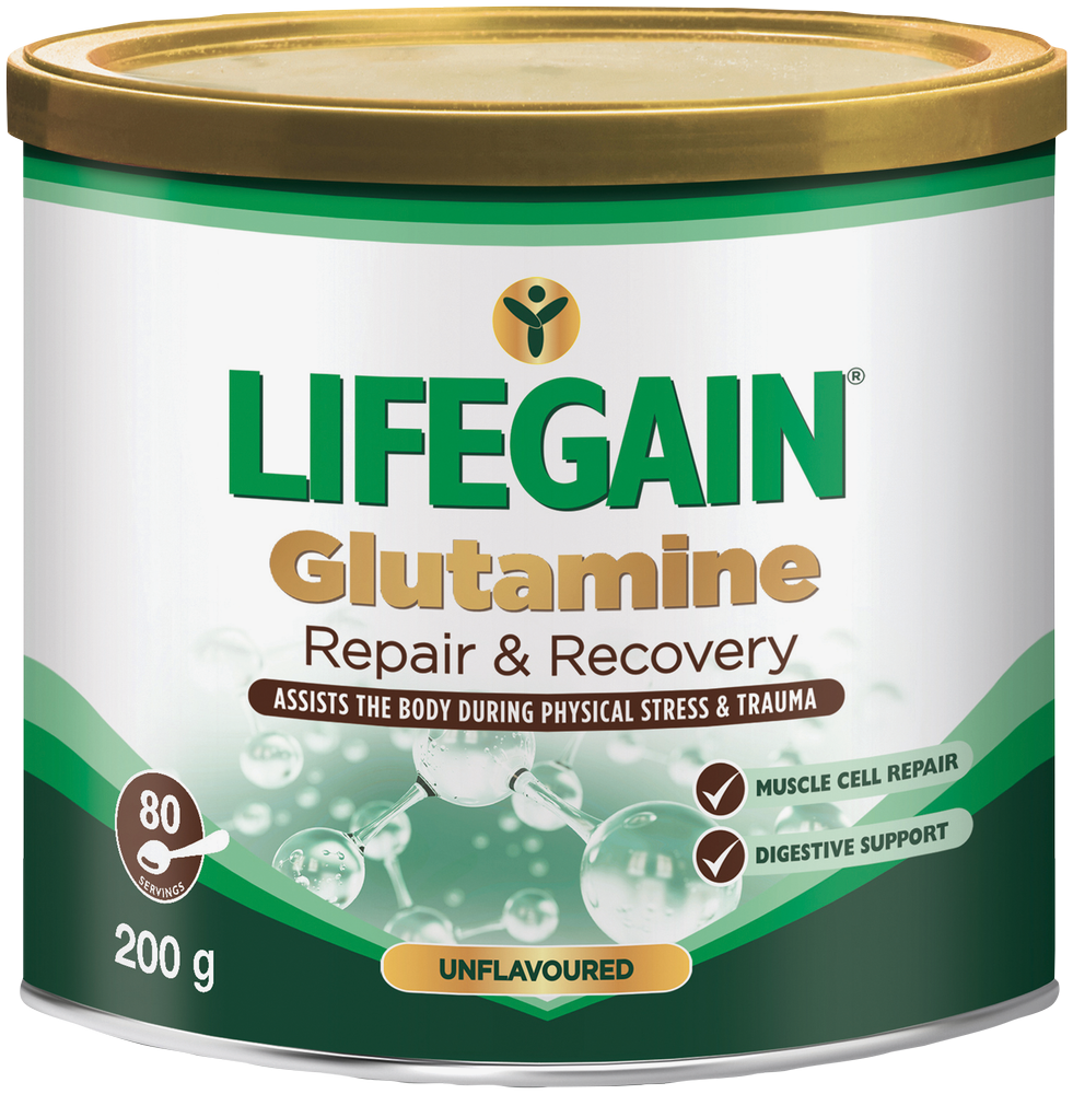Lifegain Unflavoured Glutamine Supplement Powder 200g