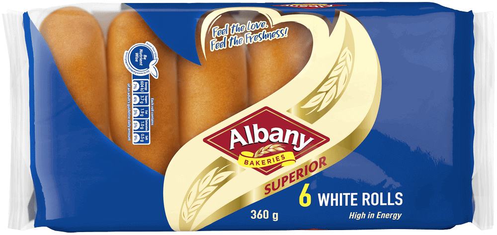 Albany Superior White Rolls 6pk 6pk