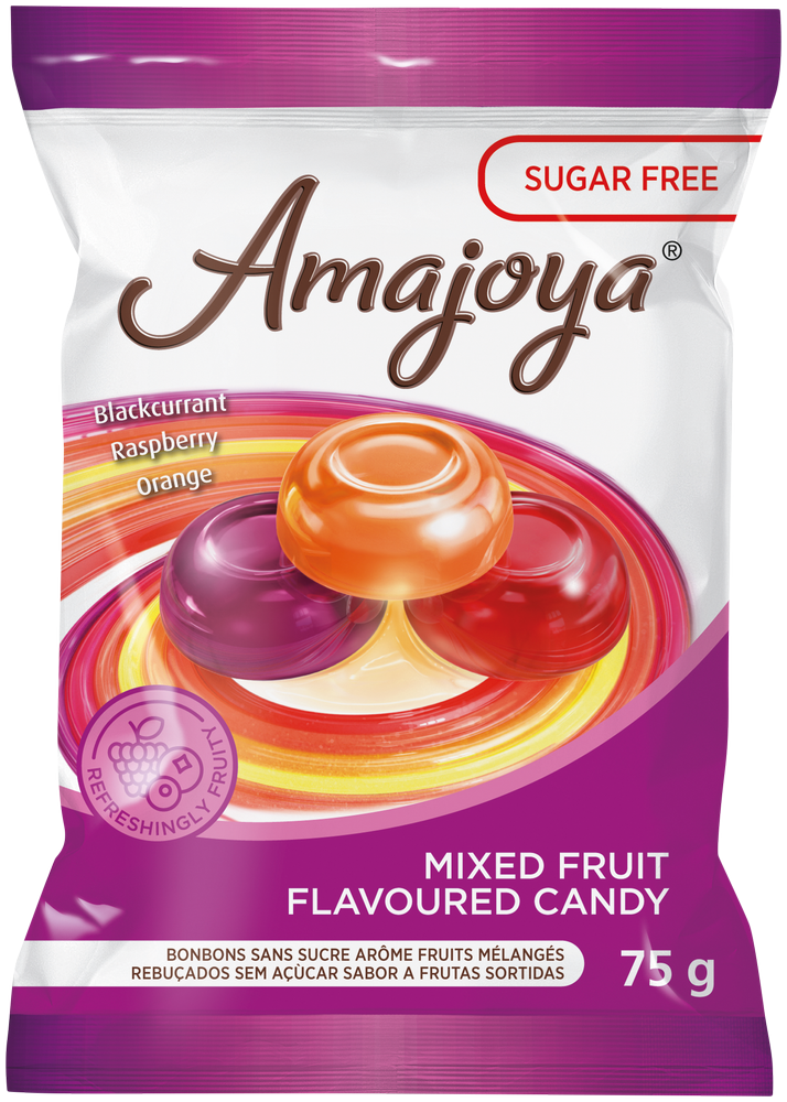 Amajoya Sugar Free Mixed Fruit Flavoured Candy 75g