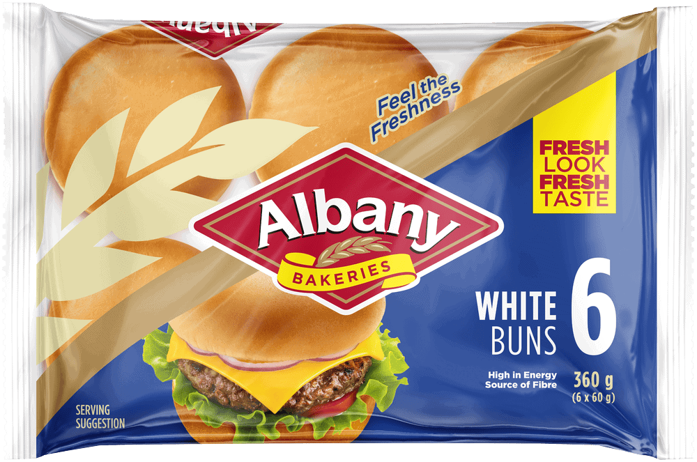 Albany Superior White Buns 6pk