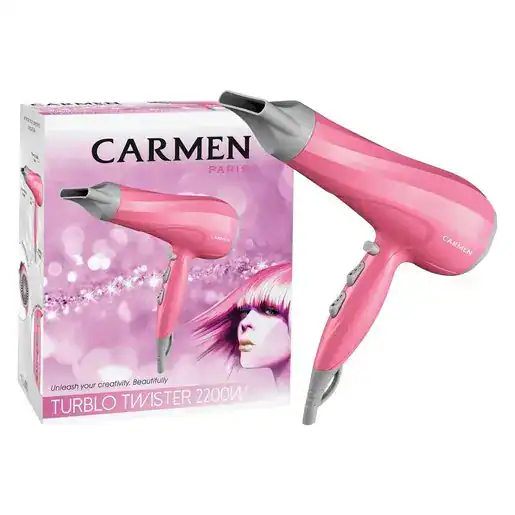 Carmen TURBLO 2200W HAIRDRYER PINK 5162