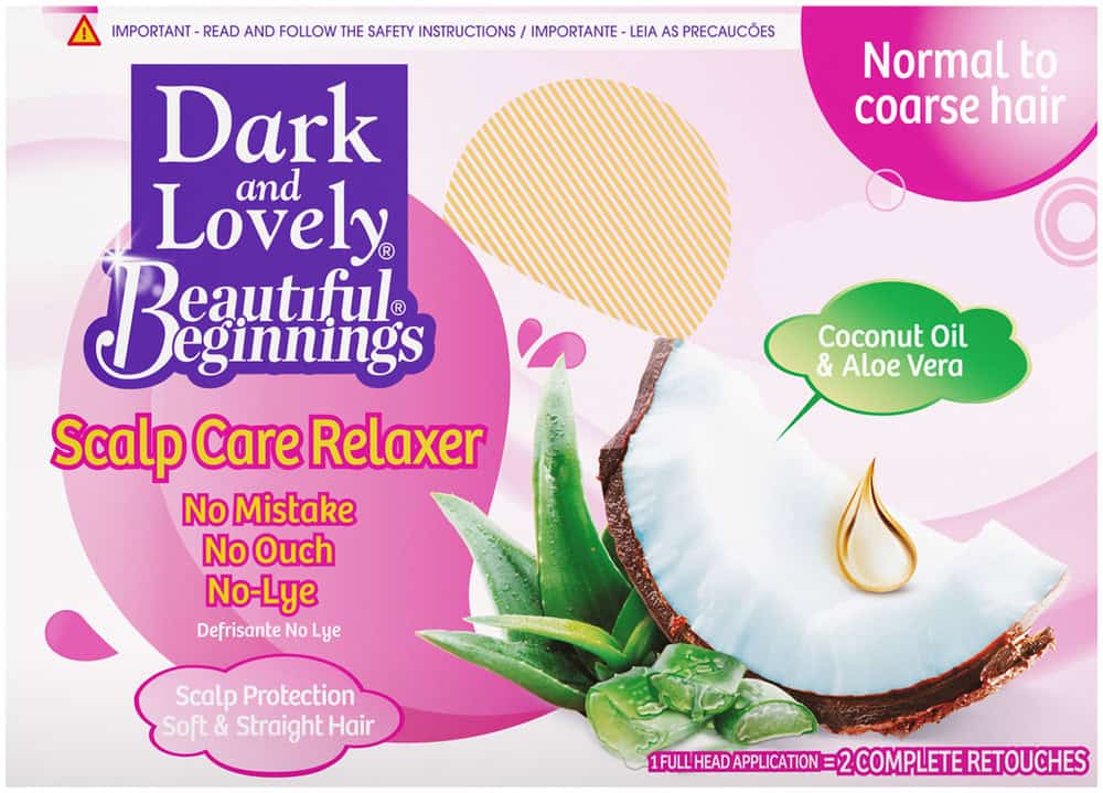 Dark And Lovely Beautiful Beginnings Normal to Coarse Hair Scalp Care Relaxer 1s