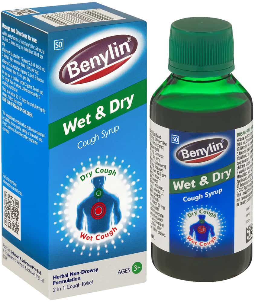 Benylin Wet & Dry Non-Drowsy Cough Syrup 100ml