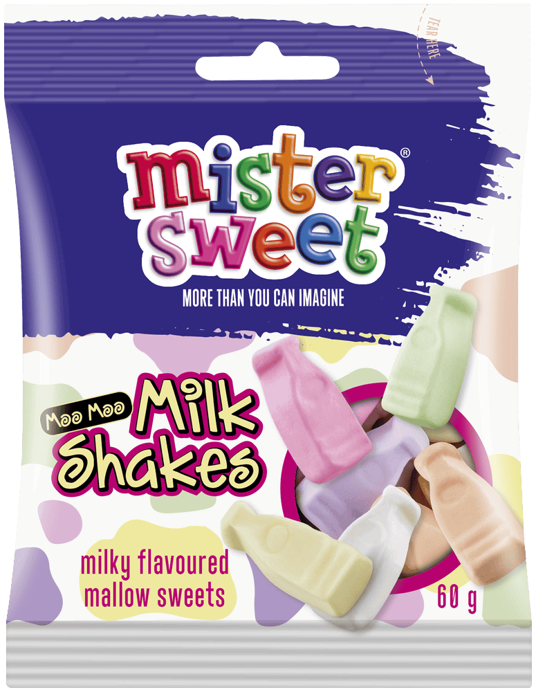 Mister Sweet Moo Moo Milk Shakes 60g