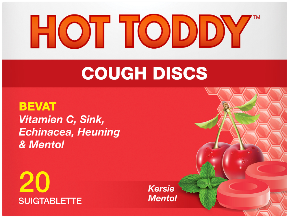 HOT Toddy Cherry Menthol Cough Discs 20pk