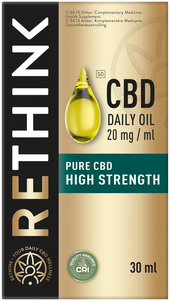 Rethink 20mg CBD Daily Oil 30ml