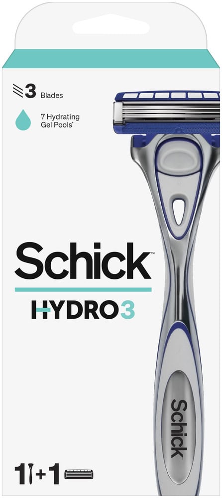 Schick Hydro 3 Razor & Cartridge 1s