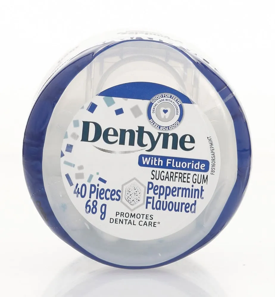 Dentyne Peppermint Flavoured Sugar-Free Gum with Fluoride 40pc