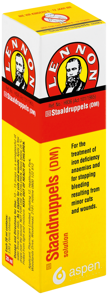 Lennon Staaldruppels (DM) Solution 20ml
