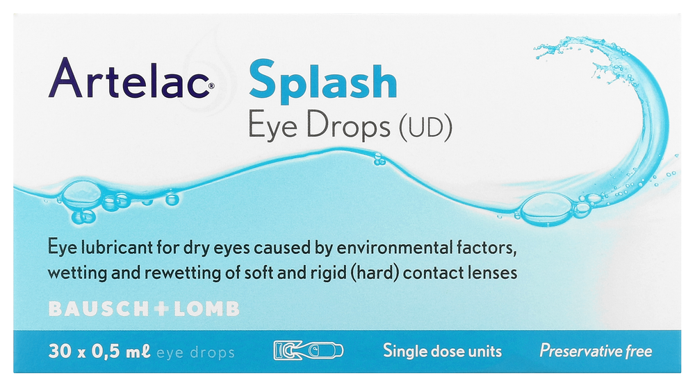Artelac Splash Eye Drops 30 x 0.5ml