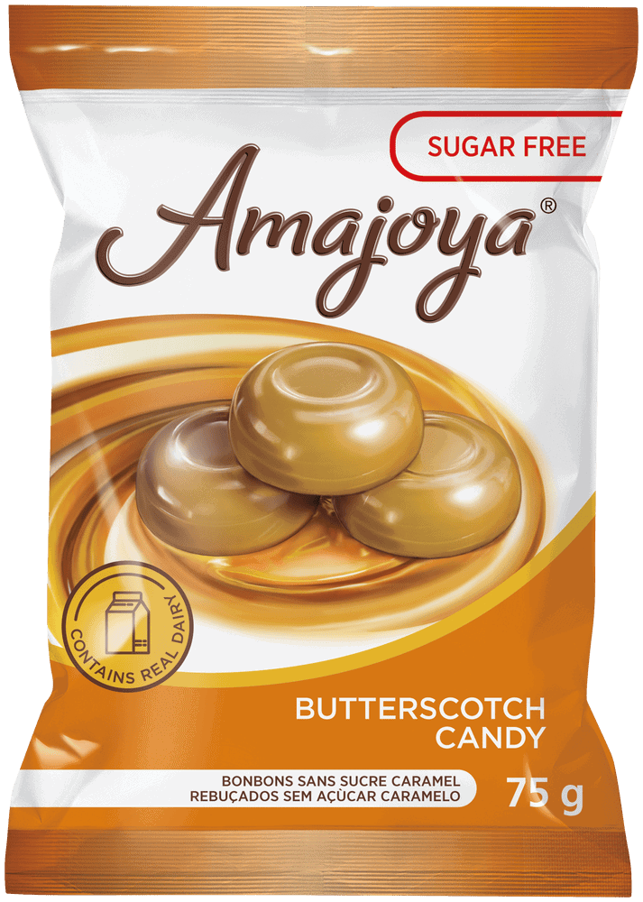 Amajoya Sugar Free Butterscotch Candy 75g