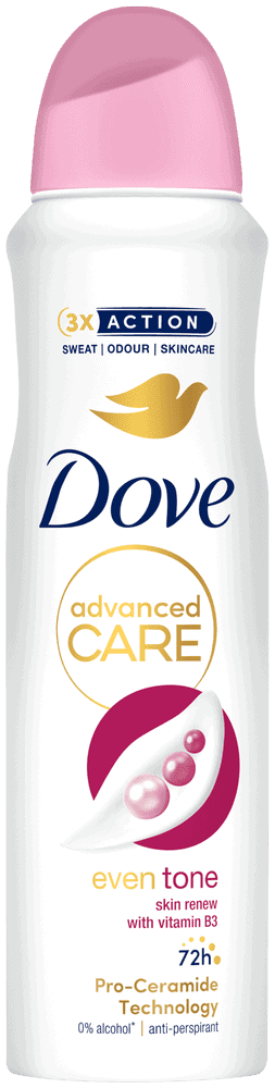 Dove Eventone Even Tone Skin Renew Anti-Perspirant Deodorant Body Spray 150ml