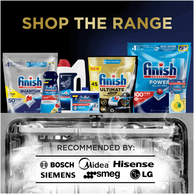 Finish Power Lemon Sparkle All-in-1 Max Dishwasher Tablets 56pk