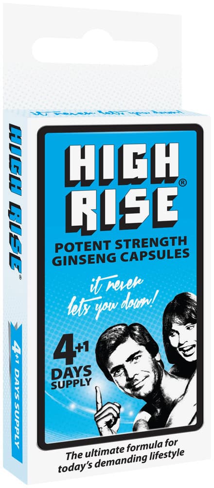 High Rise Potent Strength Ginseng Capsules 4pk