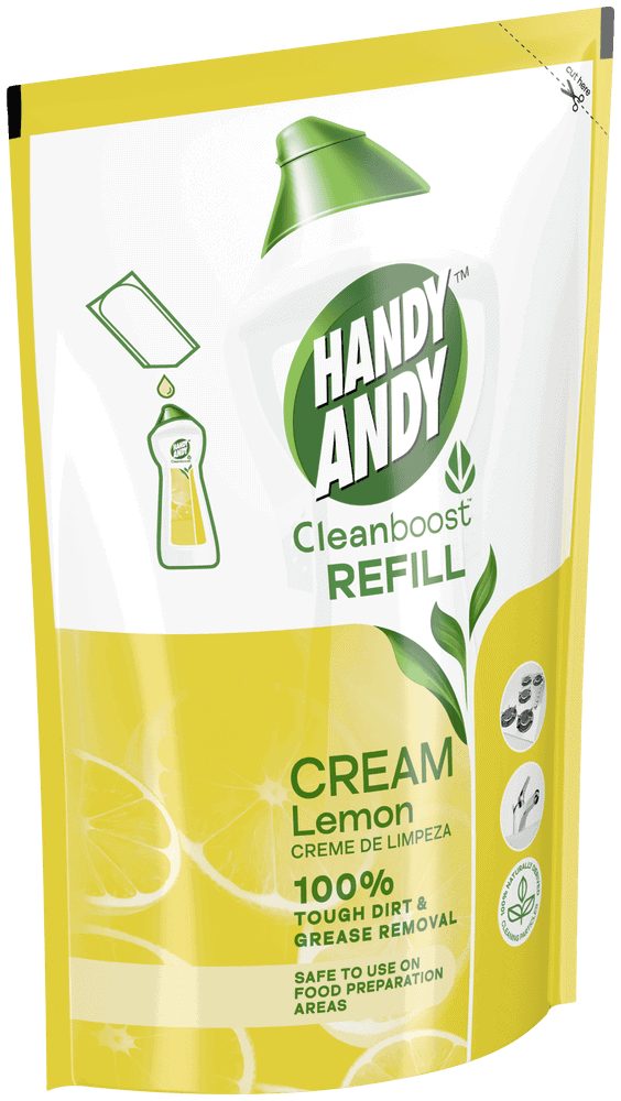 Handy Andy Cleanboost Lemon Multipurpose Cleaning Cream Refill 750ml