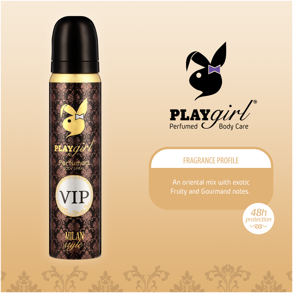 Playgirl VIP Milan Style Perfumed Body Spray 90ml