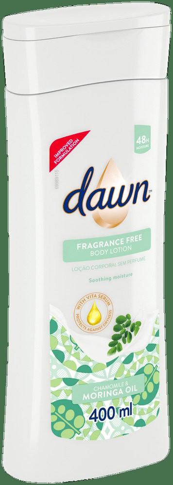 Dawn Chamomile and Moringa Oil Fragrance Free Body Lotion 400ml