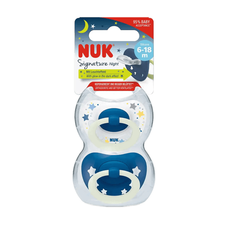 NUK SIL BABY NIGHT SOOTH 6-18M 020400