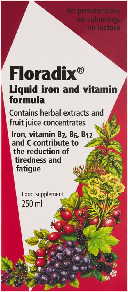Floradix Liquid Iron & Vitamin Formula 250ml