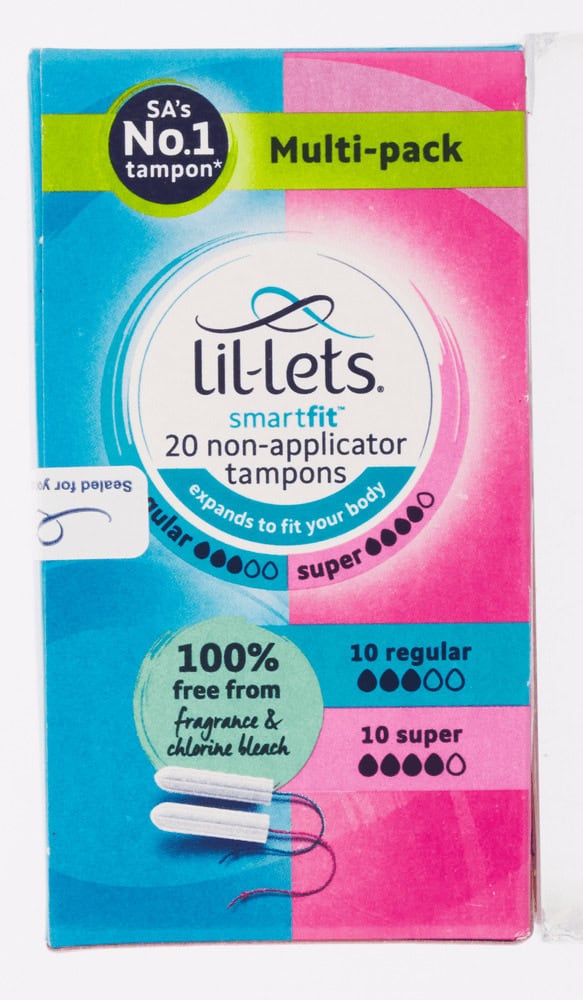 Lil-lets SmartFit Regular & Super Non-Applicator Tampons 20pk