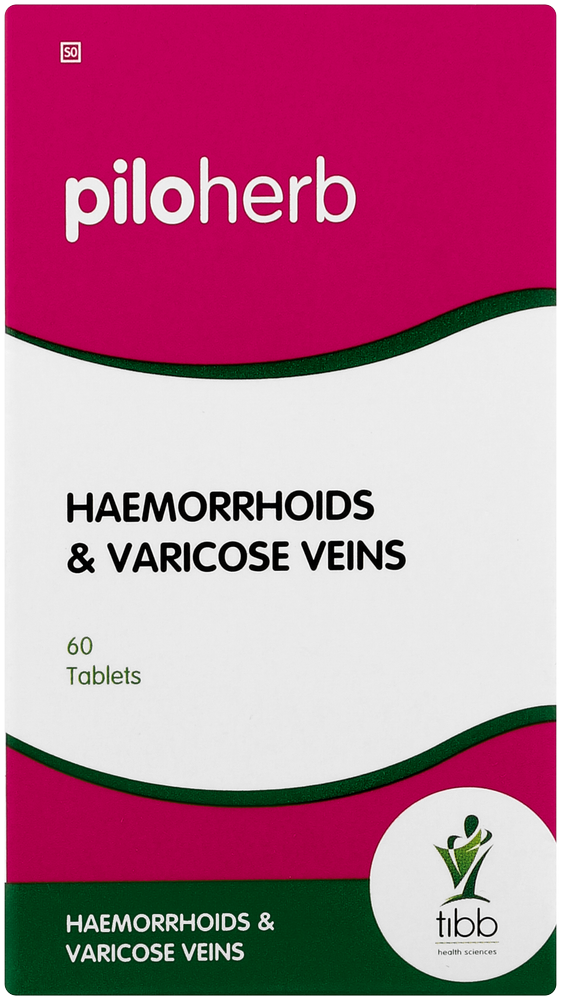 Tibb Piloherb Haemorrhoids & Varicose Veins Tablets 60pk