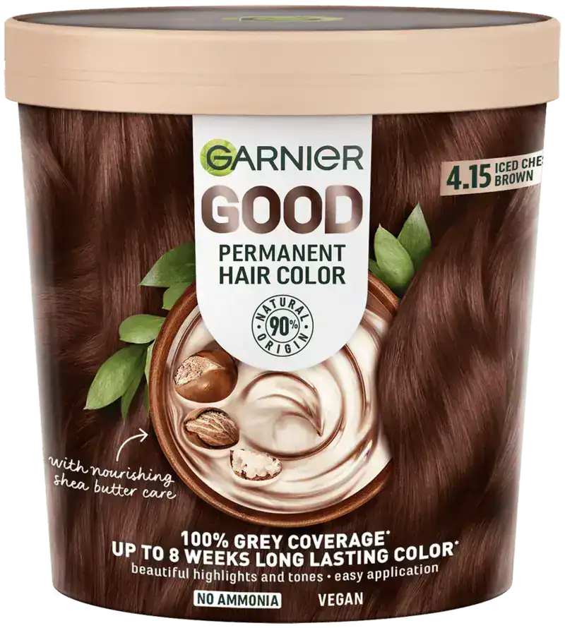 Garnier GOOD Iced Chestnut Brown Permanent Hair Colour 75ml