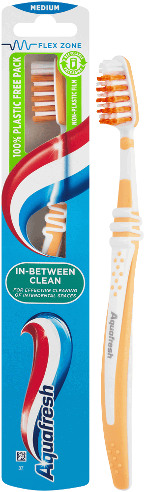 Aquafresh In-Between Clean Medium Toothbrush 1s