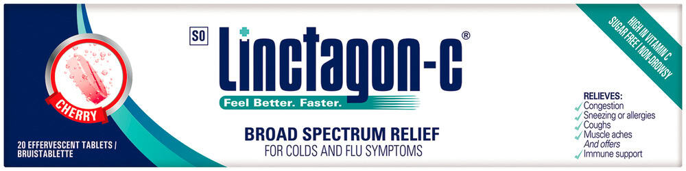 Linctagon C Cherry Effervescent Tablets 20pk