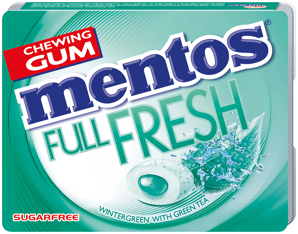 Mentos Wintergreen with Green Tea Chewing Gum 8pk