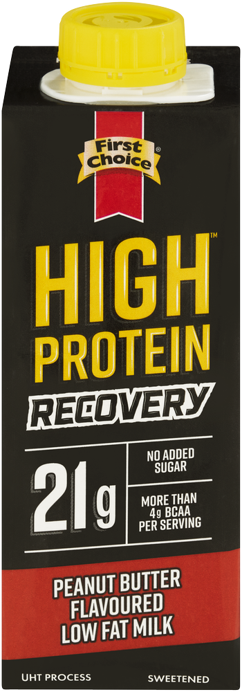 First Choice High Protein Recovery Peanut Butter Flavoured Low Fat Milk 250ml