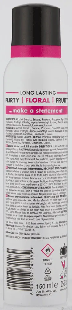 Exclamation Diva Perfume Body Spray 150ml