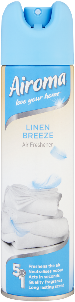 Airoma 5-in-1 Linen Breeze Air Freshener 210ml