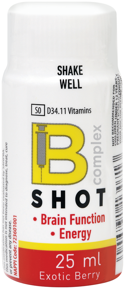 B Complex Exotic Berry Vitamin B Shot 25ml