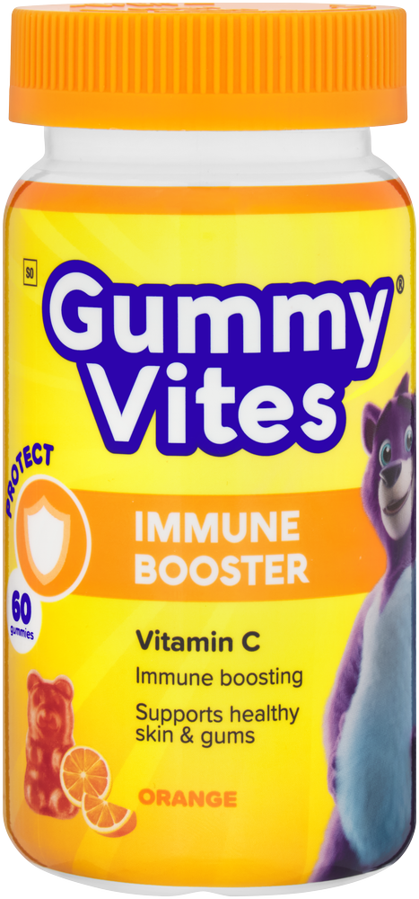 Gummy Vites Orange Flavour Immuno Support Jelly Bear Gums 60pk