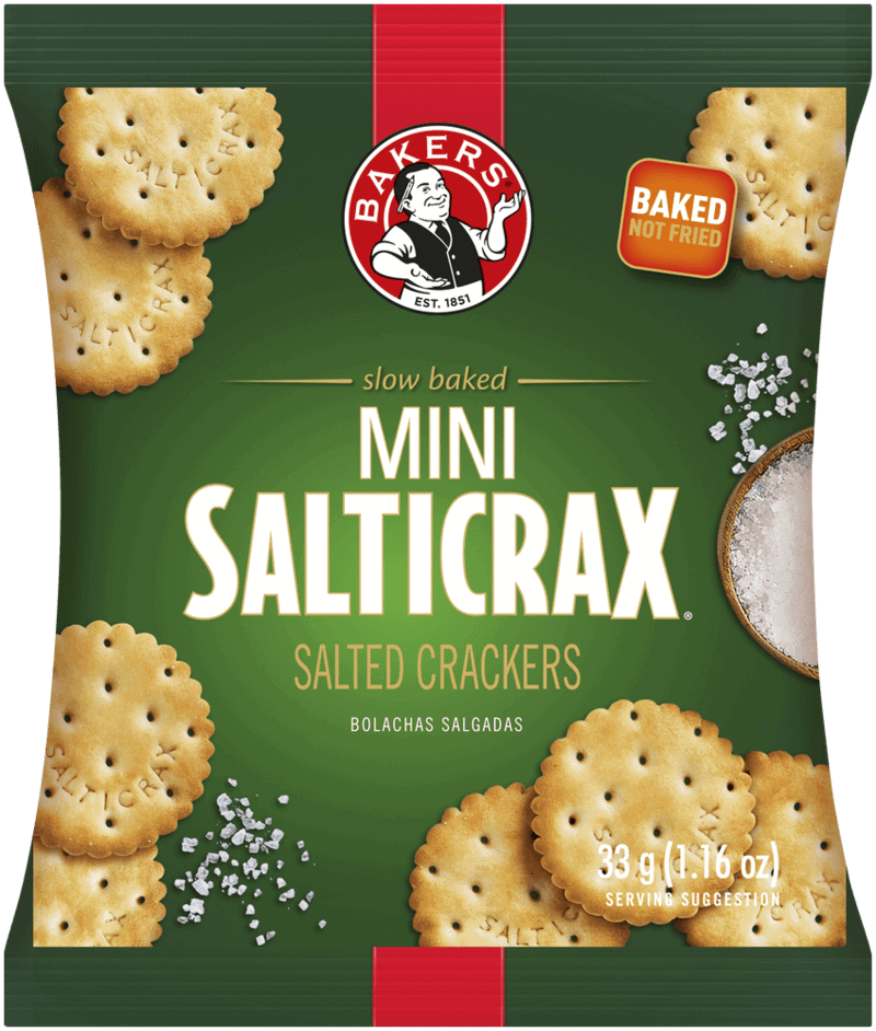 Bakers Salticrax Mini Salted Crackers 33g