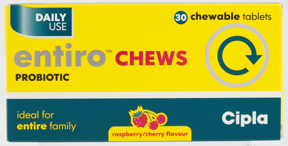 Entiro Raspberry/Cherry Flavour Probiotic Chews 30pk