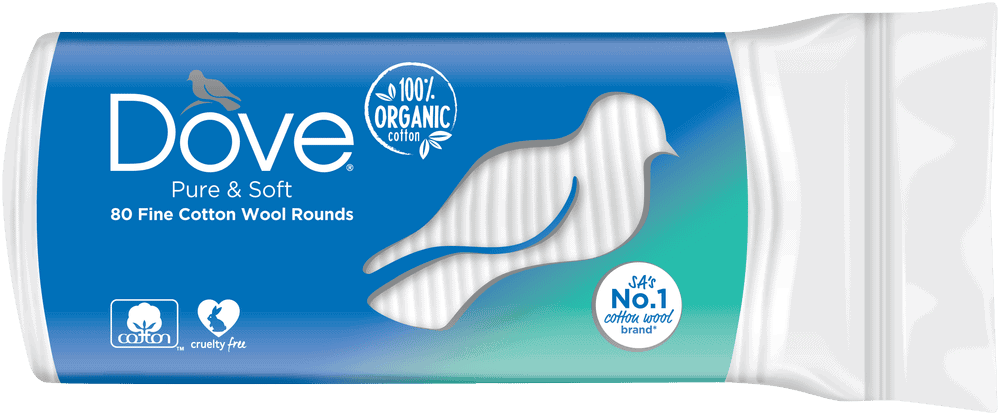 Dove Fine Cotton Wool Rounds 80pk