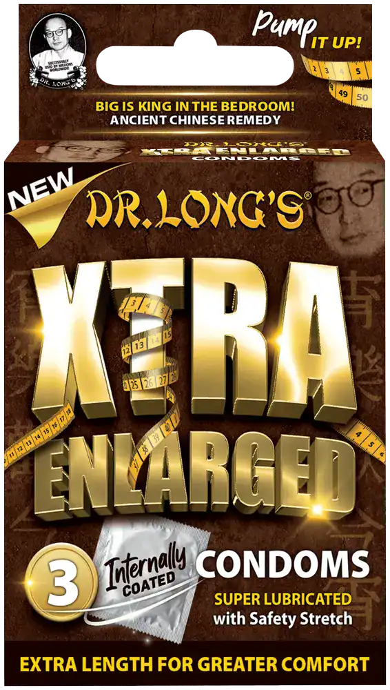 Dr. Long's Enlarged Condoms 3pk