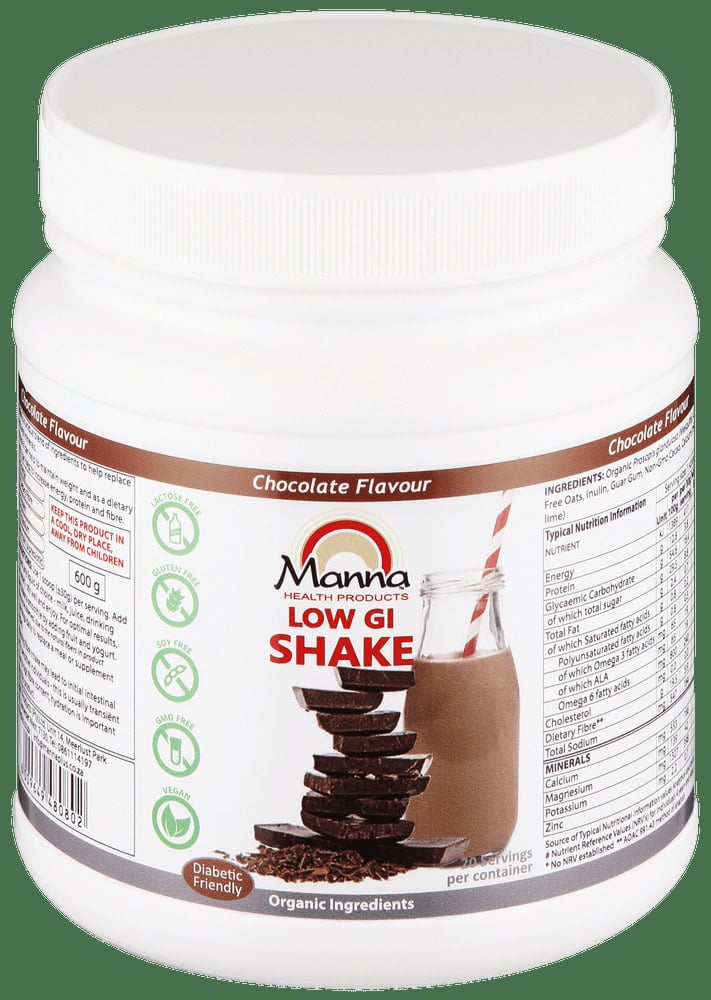 MANNA ORGANIC SHAKE CHOCOLATE 600G