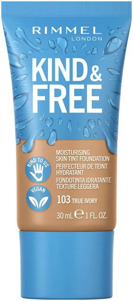 Rimmel Kind & Free True Ivory Moisturising Skin Tint Foundation 30ml