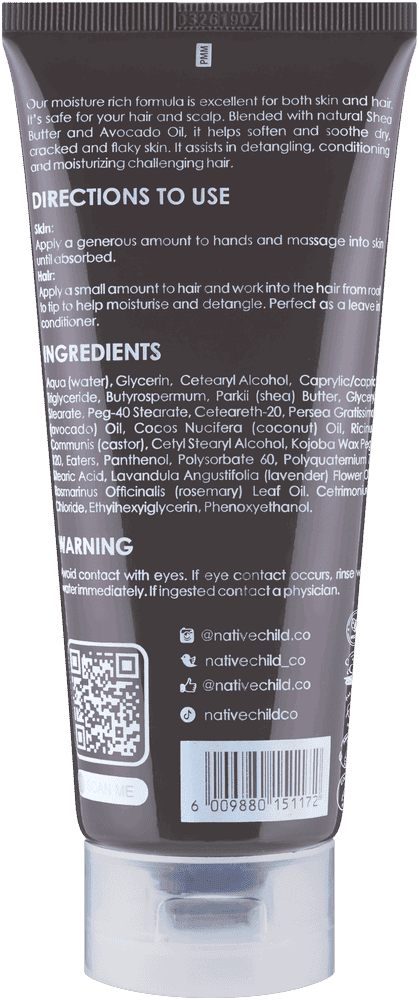 Nativechild Milk & Honey Moisture Créme 220ml