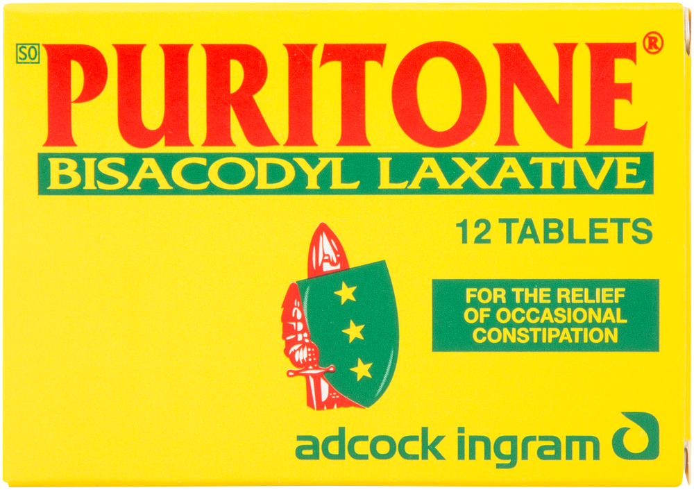 Puritone Bisacodyl Laxative Tablets 12pk