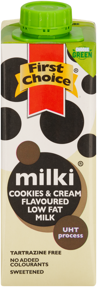 First Choice Milki Cookies & Cream Flavoured Full Cream Milk 250ml