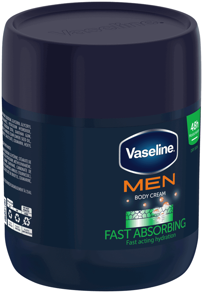 Vaseline Men Fast Absorbing Moisturizing Body Cream 400ml