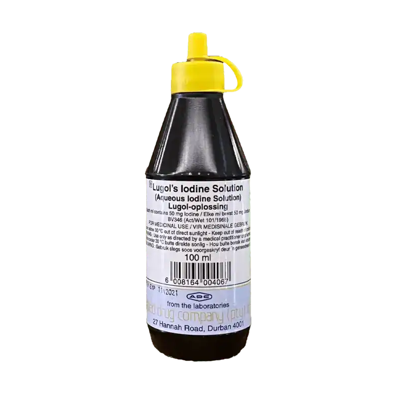 Lugol's IODINE AQUE SOL 100ML (MEDICOLAB)