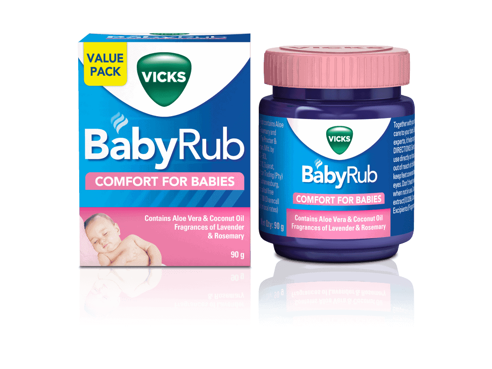 Vicks BabyRub Vaporizing Ointment for Babies 90g