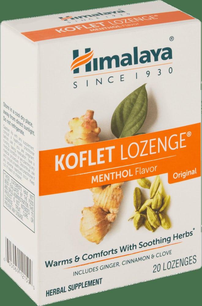 Himalaya Menthol Flavour Koflet Lozenges 20pk