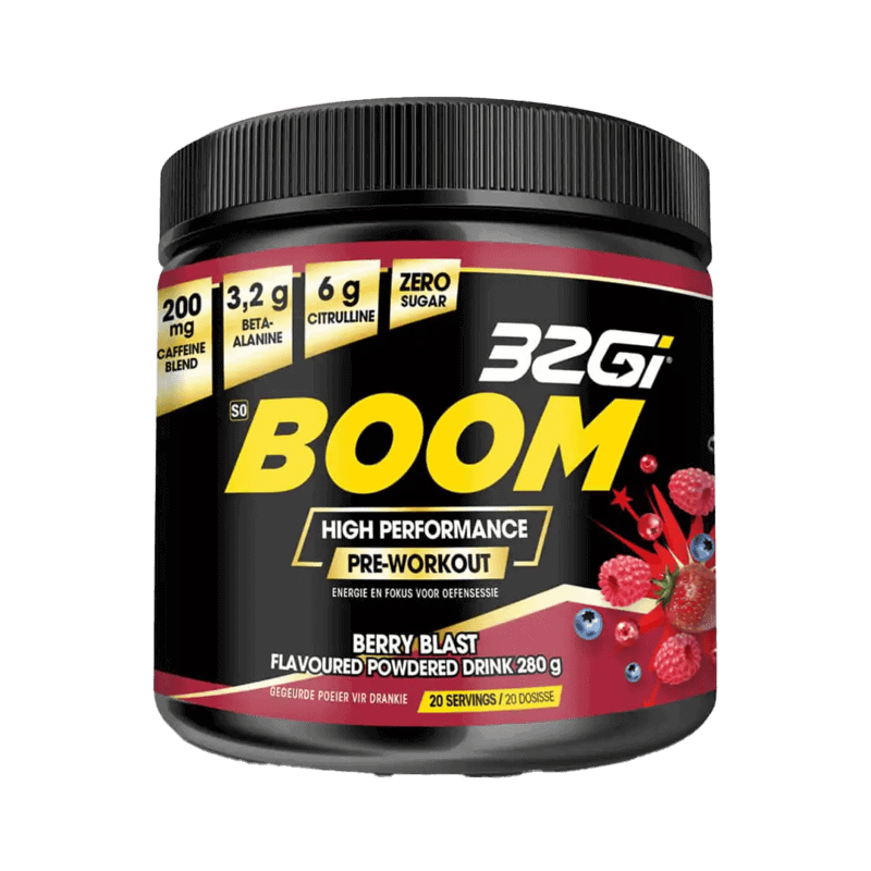 32gi BOOM PRE-WORKOUT RASP 280G