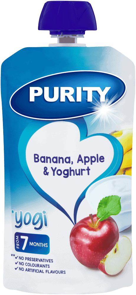 Purity From 7 Months Banana, Apple & Yoghurt Yogi 110ml